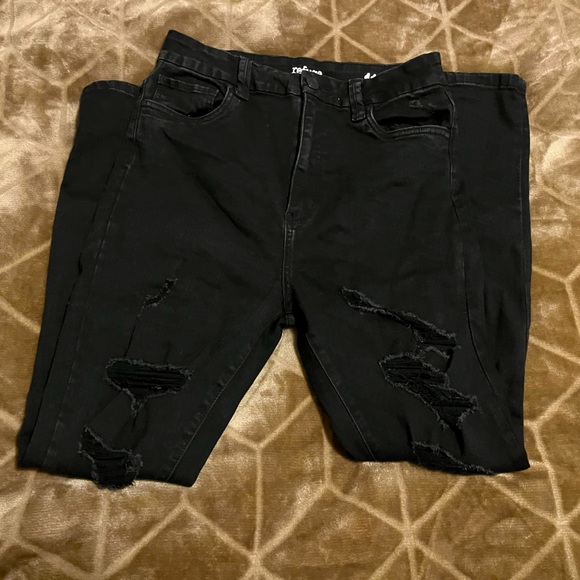 Urban Planet- Black Distressed Jeans - Picture 2 of 6